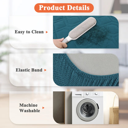 Petssify Waterproof Replacement Dog Bed Cover – Quilted Washable Pet Bed Cover