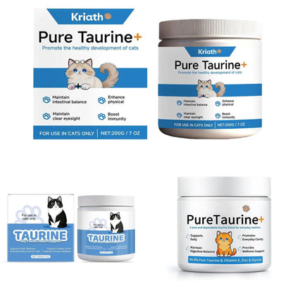 Petssify Cat Taurine Powder – 99.9% Pure Supplement with Zinc & Vitamin E