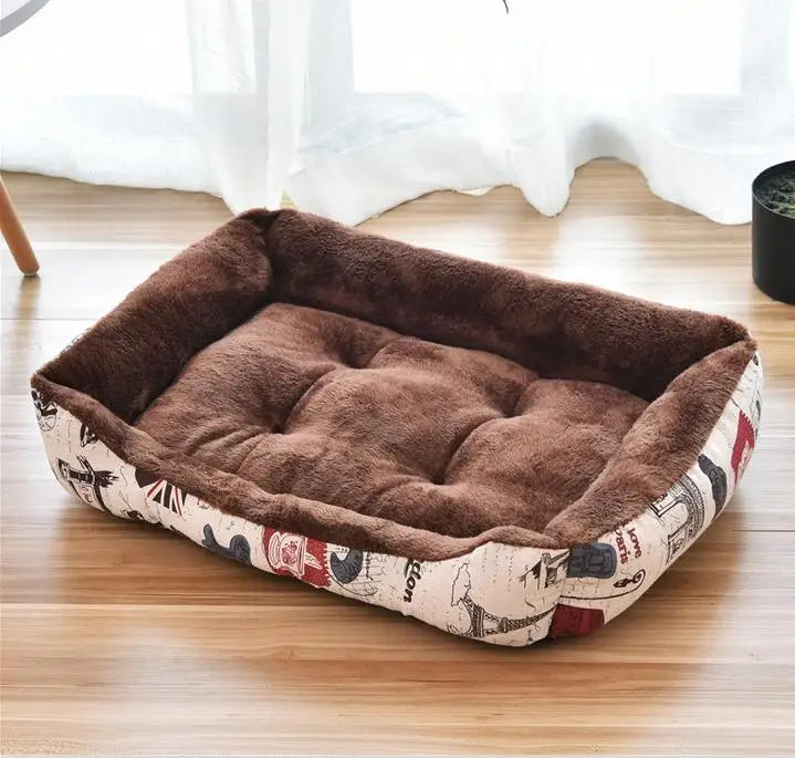 Petssify Large Square Nest Pet Bed – Candy-Colored Cozy Kennel for Dogs & Cats