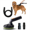 Petssify Shedding Brush Vacuum Attachment Kit – 2-in-1 Pet Grooming Tool