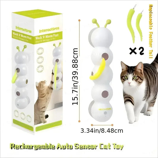 Automatic Sensor Cat Toy | USB Charging | Boredom Buster | Suitable for All Cat Breeds | Pet Companion