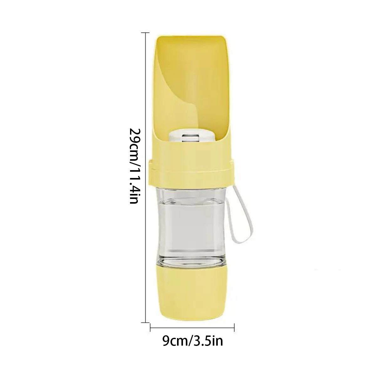 Petssify Portable Dog Water Bottle with Storage – 2-in-1 Travel Feeder
