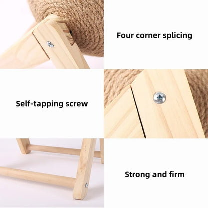 Petssify Sisal Rope Cat Scratching Ball Toy – L/V Shape Furniture Protector