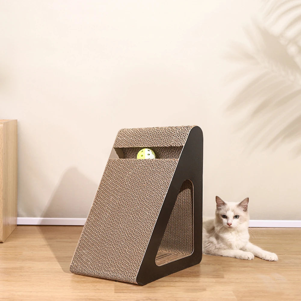Cat Scratching Board Protect Furniture Ramps Cat Scratching Posts With Rotating Ball Sturdy Relieves Cat Stress Toy For Pet Cat