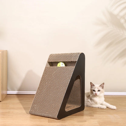 Cat Scratching Board Protect Furniture Ramps Cat Scratching Posts With Rotating Ball Sturdy Relieves Cat Stress Toy For Pet Cat