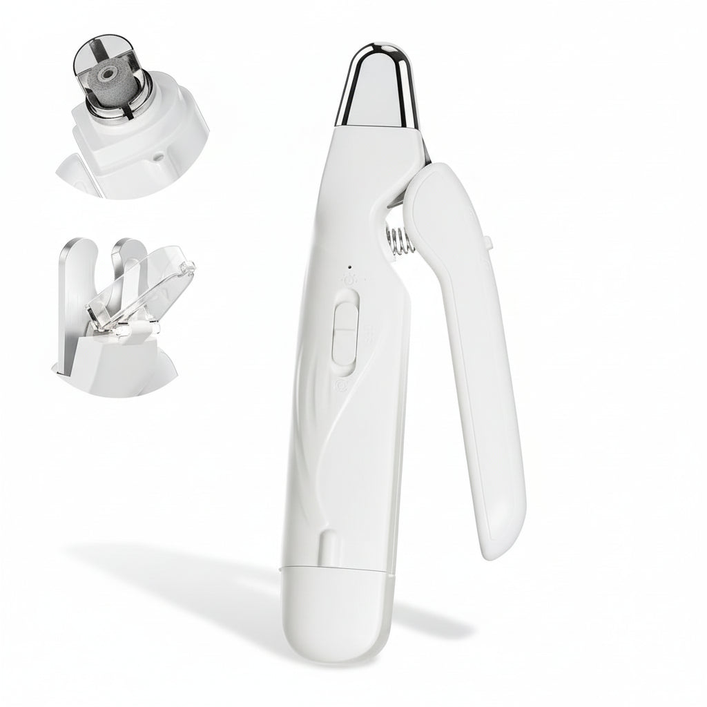 Quiet Pet Nail Grinder | 2 LED Lights | Safe & Gentle | For Dogs & Cats