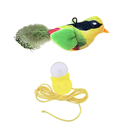 Petssify Lifelike Bird Plush Cat Toy – Catnip-Infused Teaser with Feathers