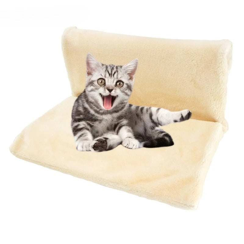 Petssify Hanging Cat Radiator Bed – Warm Fleece Cradle with Metal Frame