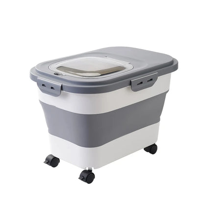 Petssify Collapsible Pet Food Storage Container – Airtight 33LB Dry Food Box
