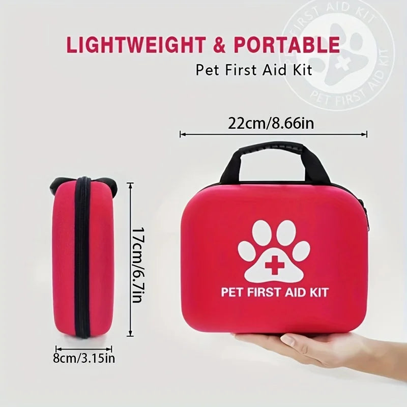 Petssify 61-Piece Pet First Aid Kit – Portable EVA Emergency Kit for Dogs & Cats