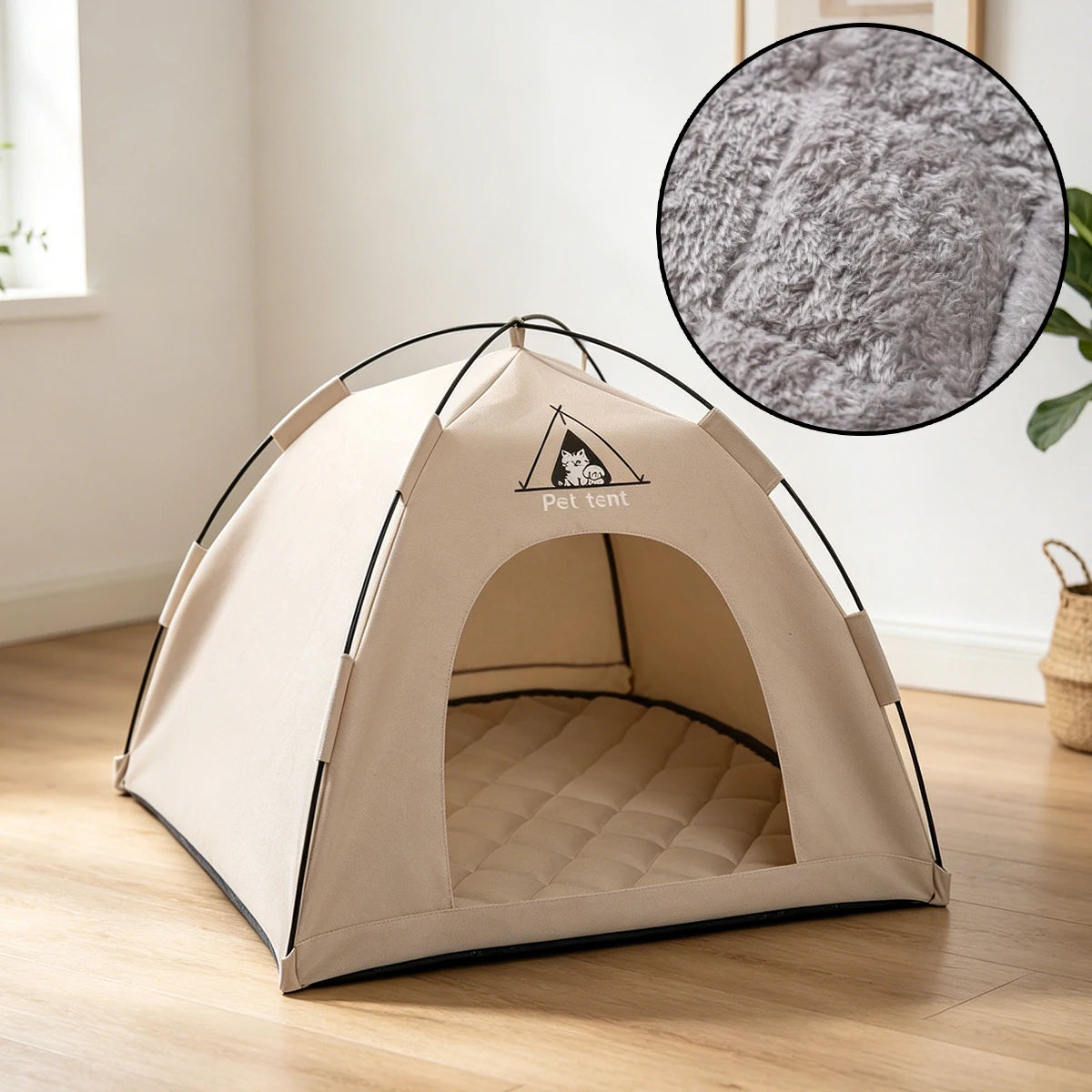 Petssify Waterproof Teepee Pet Tent – Breathable Indoor/Outdoor Play House