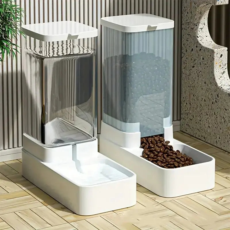 Petssify Automatic Gravity Pet Feeder – 2-in-1 Food & Water Dispenser Set