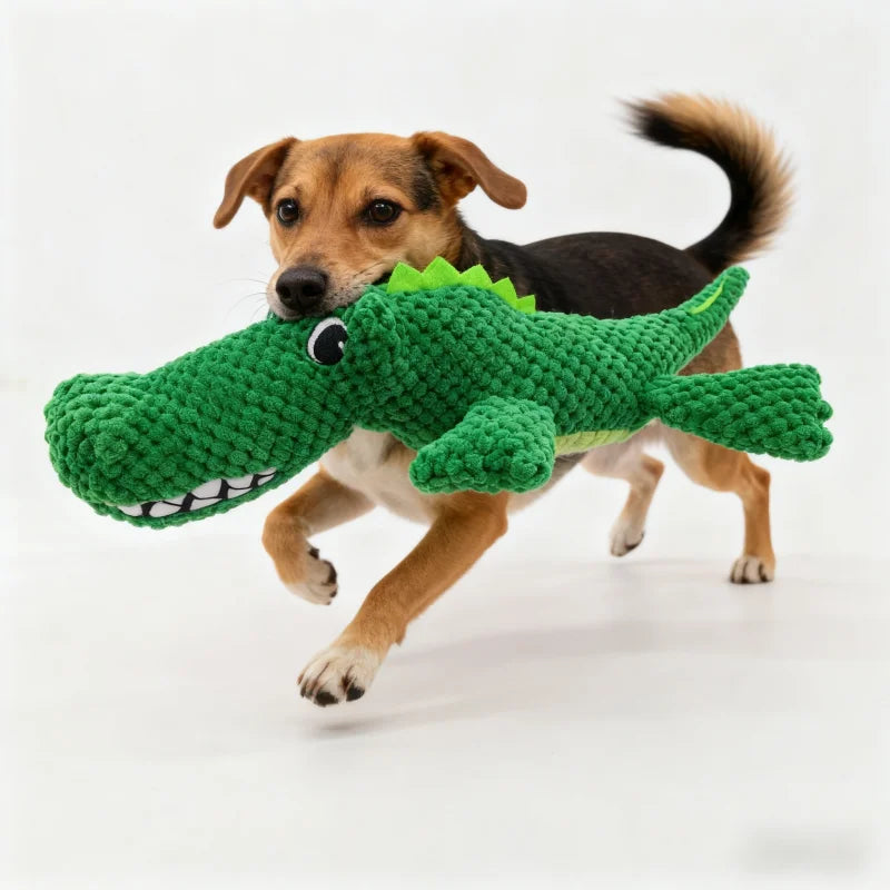 Large Crocodile Dog Toys Resistant Indestructible Plush Big Sound Dog Toy With Squeaker Small Raw Dogs Chew Puppy Pet Supplies