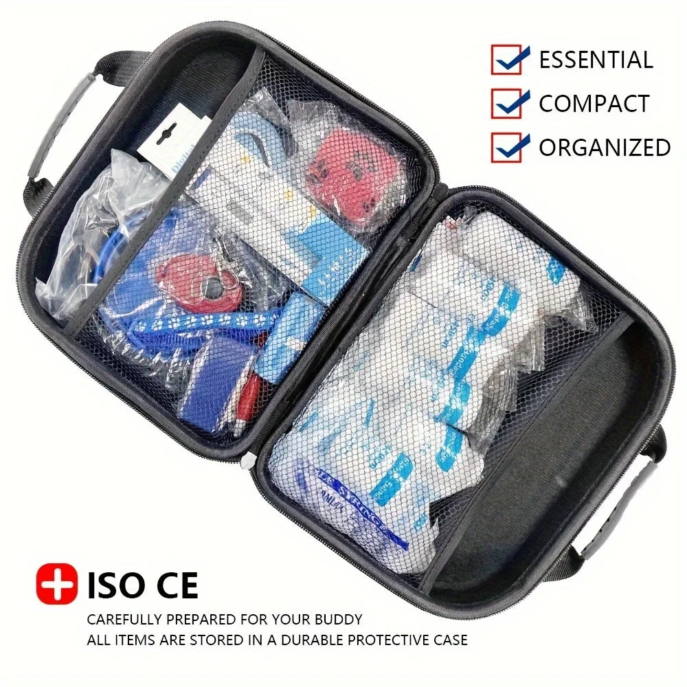 Petssify 61-Piece Pet First Aid Kit – Portable EVA Emergency Kit for Dogs & Cats
