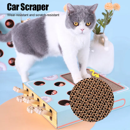 3-in-1 Interactive Cat Maze Toy with Scratcher & Gopher Chase Game
