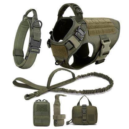 Large Dog Harness & Leash Set | Training Walking Vest | For German Shepherd, Malinois & Large Breeds
