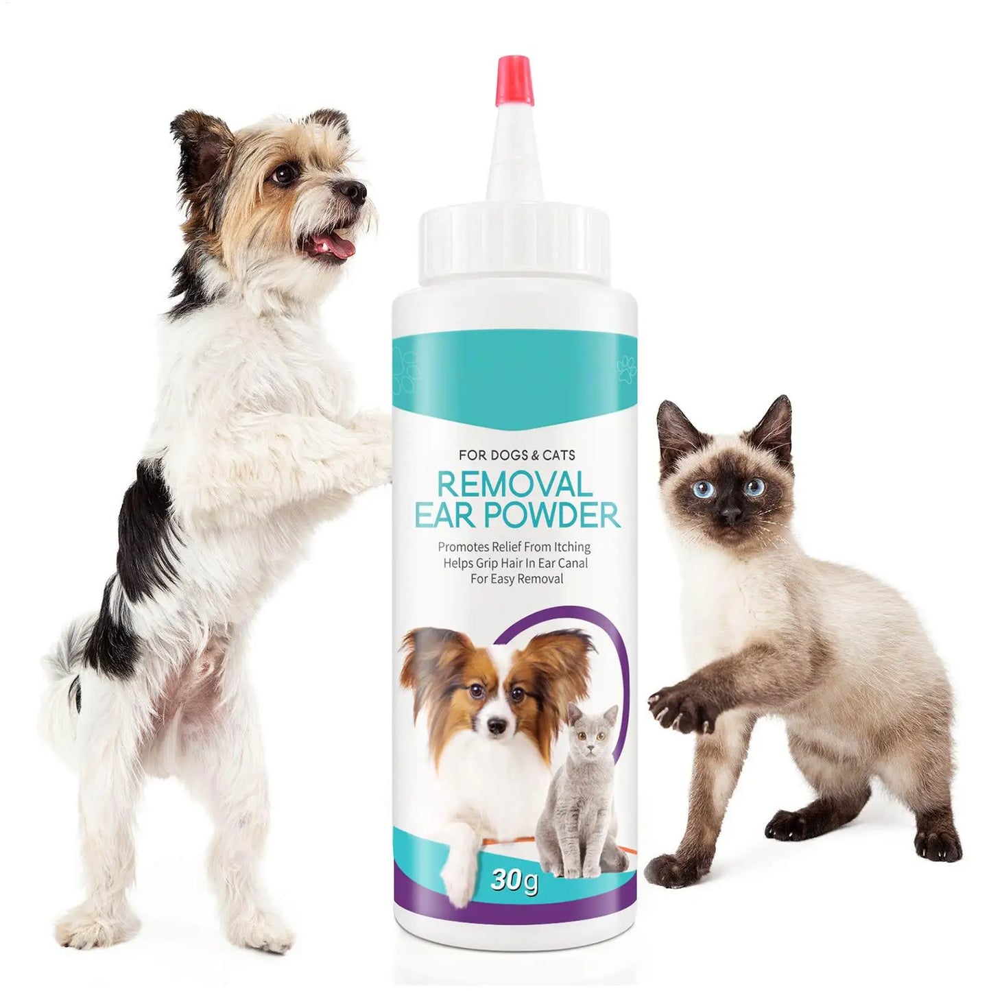 Petssify Pet Ear Powder – Painless Ear Hair Removal & Odor Control 30g
