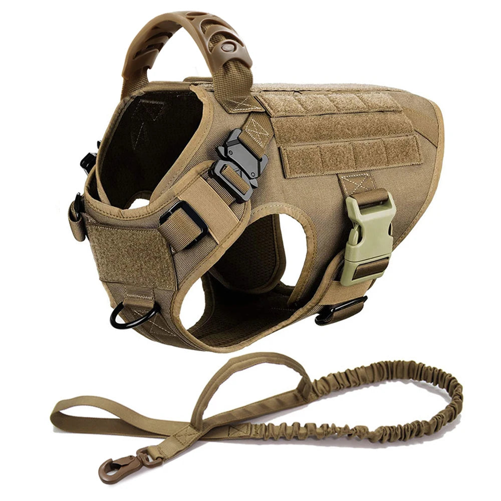 Large Dog Harness & Leash Set | Training Walking Vest | For German Shepherd, Malinois & Large Breeds