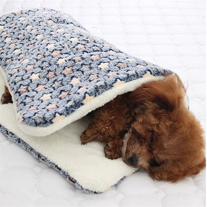 Pet Sleeping Mat Dog Bed Cat Litter Puppy Bed Dog Sofa Lovely Mattress Cushion for Small Large Dog Washable Blanket For Winter