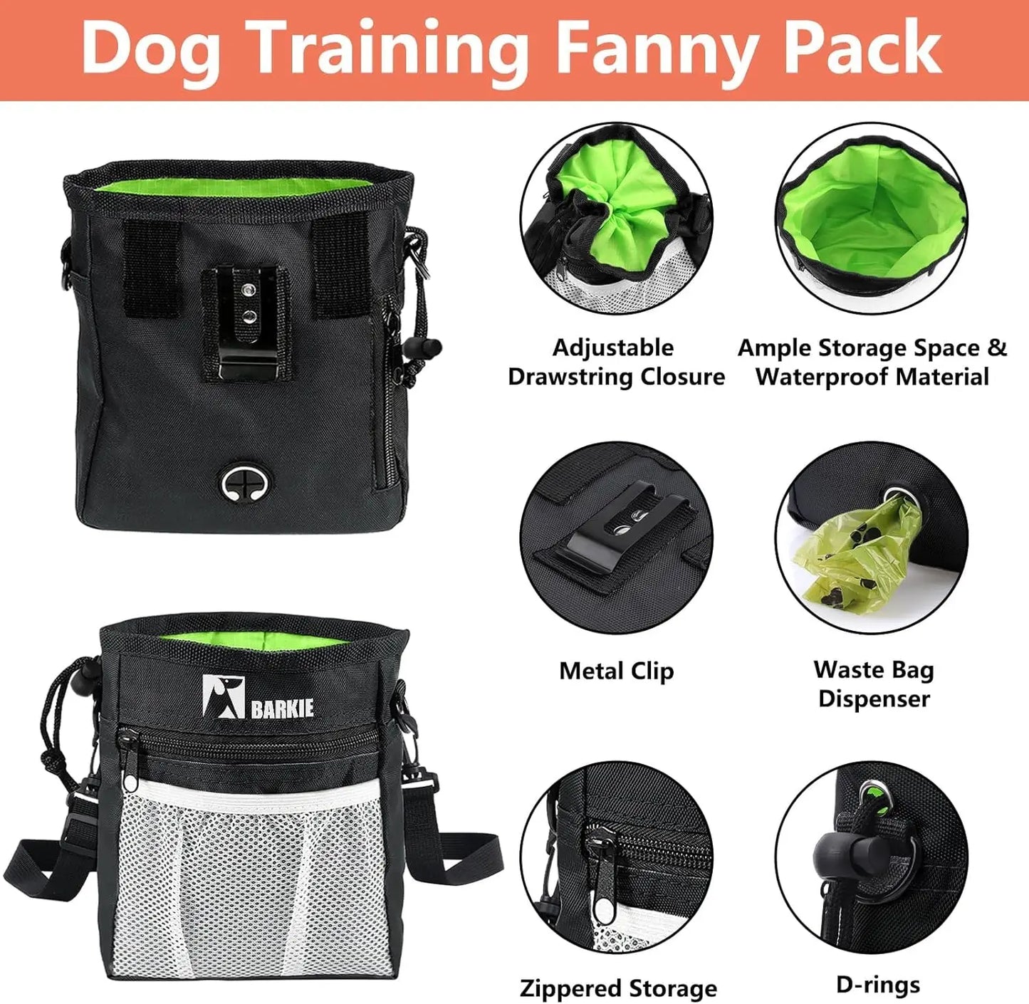 Petssify Complete Dog Training Kit – Pouch, Clickers, Whistle & Bags