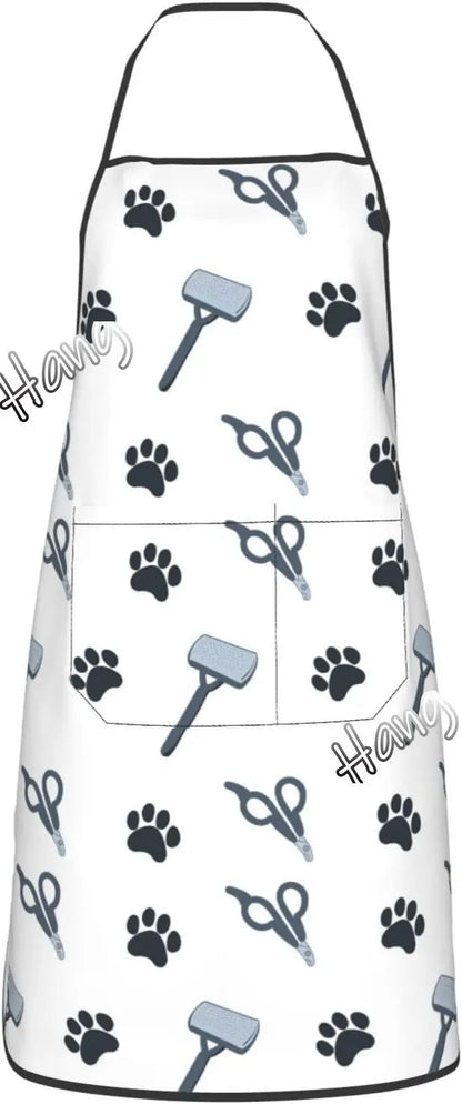 Petssify Waterproof Pet Grooming Apron – Adjustable Kitchen & BBQ Bib with Pockets