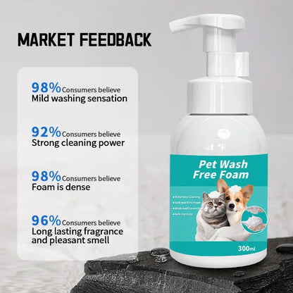 Petssify Waterless Dry Shampoo Foam – No-Rinse Hypoallergenic 300ml