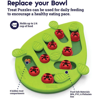 Petssify Interactive Cat Treat Puzzle – 14-Compartment Slow Feeder Board