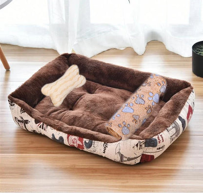 Petssify Large Square Nest Pet Bed – Candy-Colored Cozy Kennel for Dogs & Cats