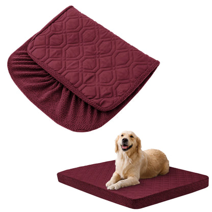 Petssify Waterproof Replacement Dog Bed Cover – Quilted Washable Pet Bed Cover