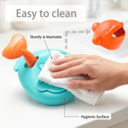 Petssify Interactive Whale Food Puzzle Toy – Press-to-Dispense Slow Feeder