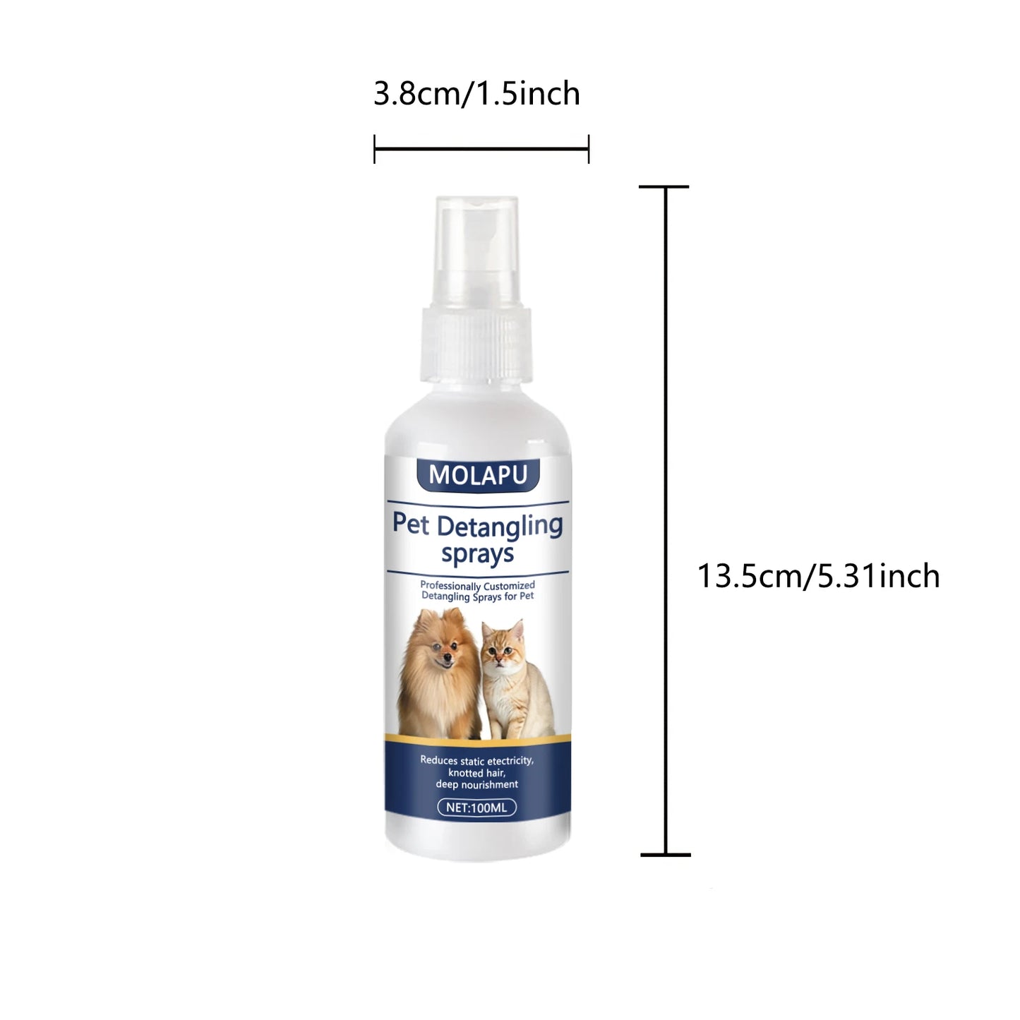 Petssify Pet Detangling Spray – Leave-In Conditioner for Dogs & Cats