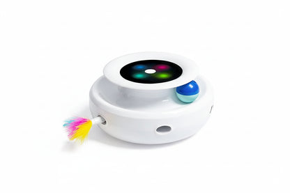 2-in-1 Smart Cat Toy | Feather & Ball Set | 5 Modes | Electronic Interactive Toy for Cats & Dogs