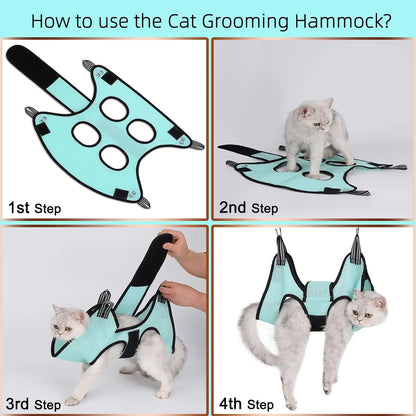 Pet Grooming Hammock | Nail Trimming Restraint Bag | Stress-Free Grooming | For Cats & Dogs
