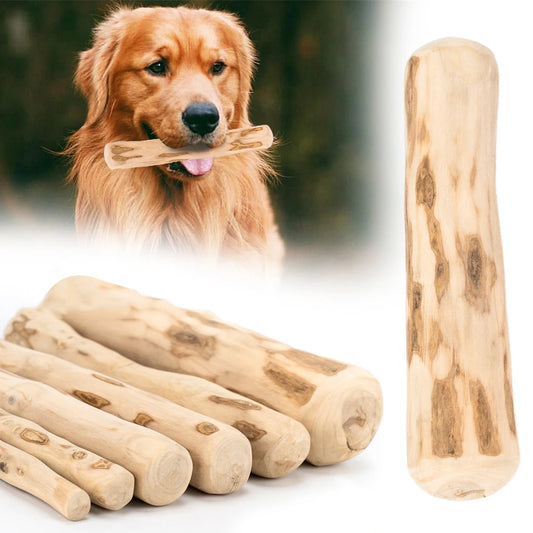 Natural Coffee Wood Dog Chew Toys Long Lasting Chewable Stick Dogs Supplies Stress Relief Chew Stick Pet Molar Toy For Dog Puppy