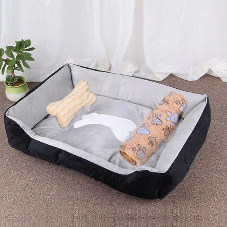 Petssify Large Square Nest Pet Bed – Candy-Colored Cozy Kennel for Dogs & Cats