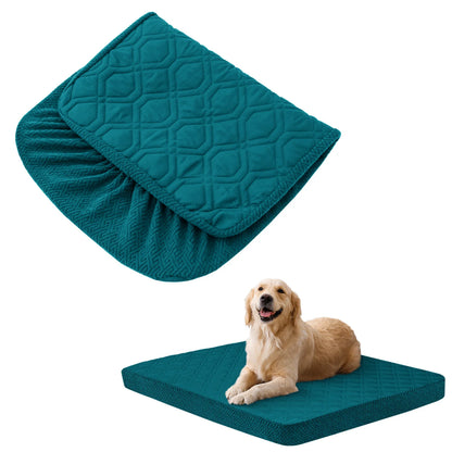 Petssify Waterproof Replacement Dog Bed Cover – Quilted Washable Pet Bed Cover