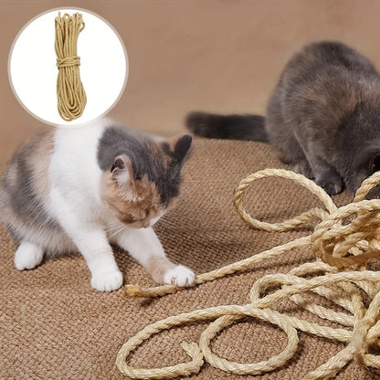 Petssify Natural Sisal Rope – DIY Cat Scratcher Furniture Protector (33/66/164ft)