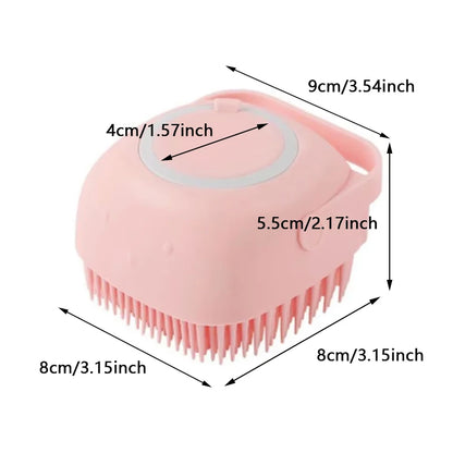 Petssify Dog Bathing Brush – Shampoo Dispenser & Massage Brush for Dogs & Cats