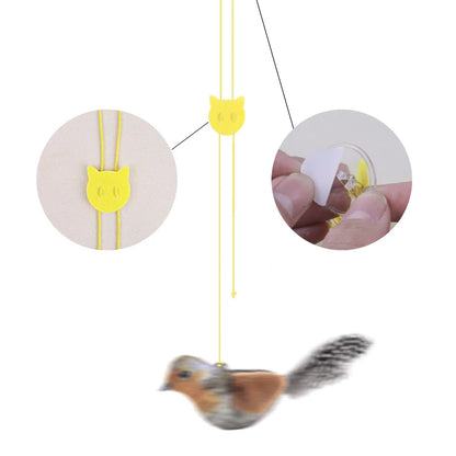 Petssify Lifelike Bird Plush Cat Toy – Catnip-Infused Teaser with Feathers