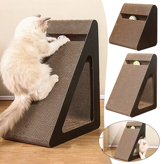 Cat Scratching Board Protect Furniture Ramps Cat Scratching Posts With Rotating Ball Sturdy Relieves Cat Stress Toy For Pet Cat