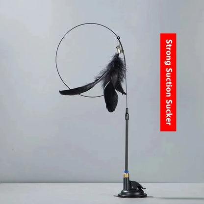 Pet Cat Toys Cute Funny Rainbow Strips Stick Cat Teaser Wand  Pet Toys for Cats Interactive Toys Cat Supplies Pet Products