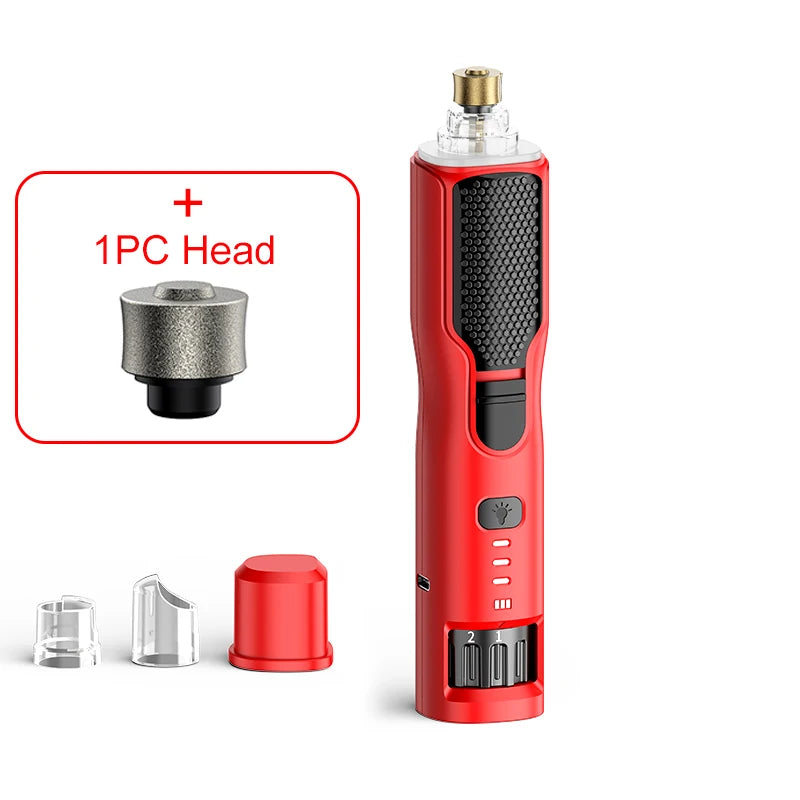 Petssify ROJECO Pet Nail Grinder – 7-Speed Rechargeable with LED Light