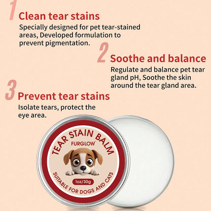 Petssify Tear Stain Cleaner – Gentle Formula for Dogs & Cats with Brush