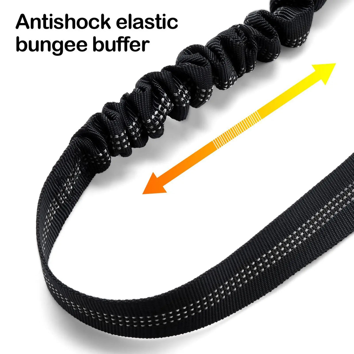 Petssify Dog Seat Belt – Adjustable Car Safety Tether with Bungee Buffer