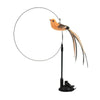 Petssify Simulated Bird Cat Toy – Suction Cup Feather Teaser with Steel Wire Rod