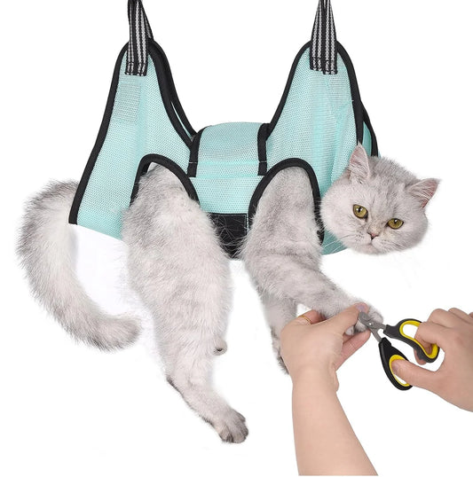 Pet Grooming Hammock | Nail Trimming Restraint Bag | Stress-Free Grooming | For Cats & Dogs