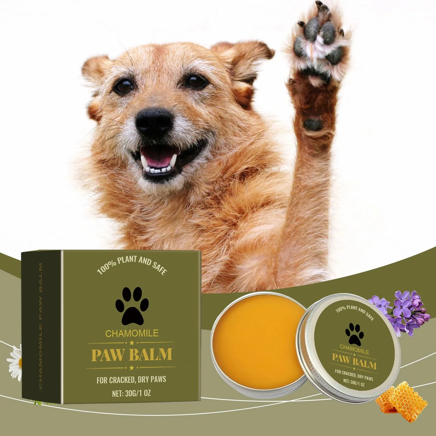 Petssify Natural Dog Paw Balm – Paw Protector & Nose Moisturizer for Dogs