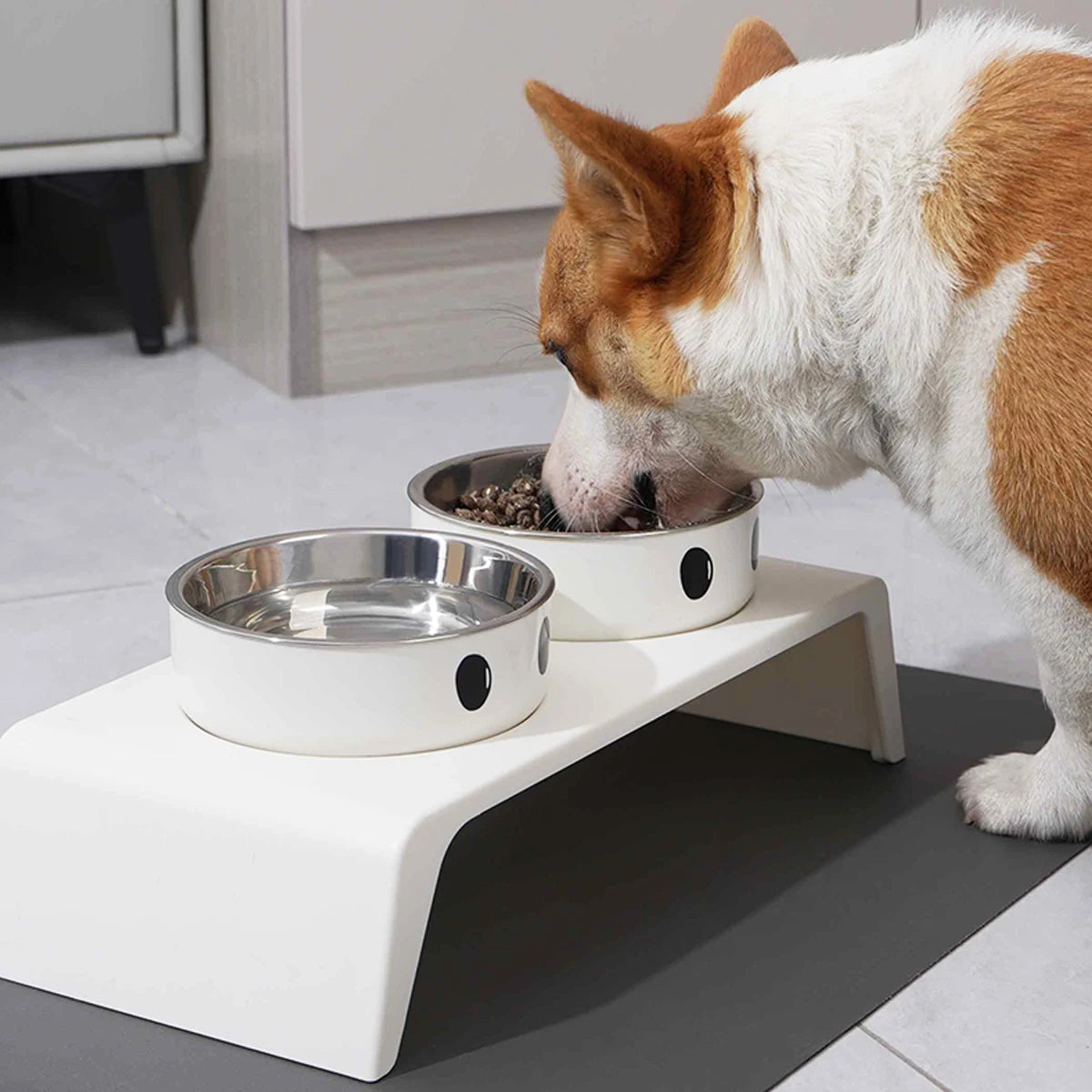 Petssify Elevated Pet Feeder – Raised Double Stainless Steel Bowl Stand for Dogs & Cats