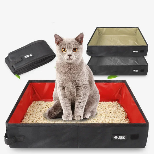 Petssify Portable Folding Travel Litter Box – Waterproof Cat & Dog Toilet