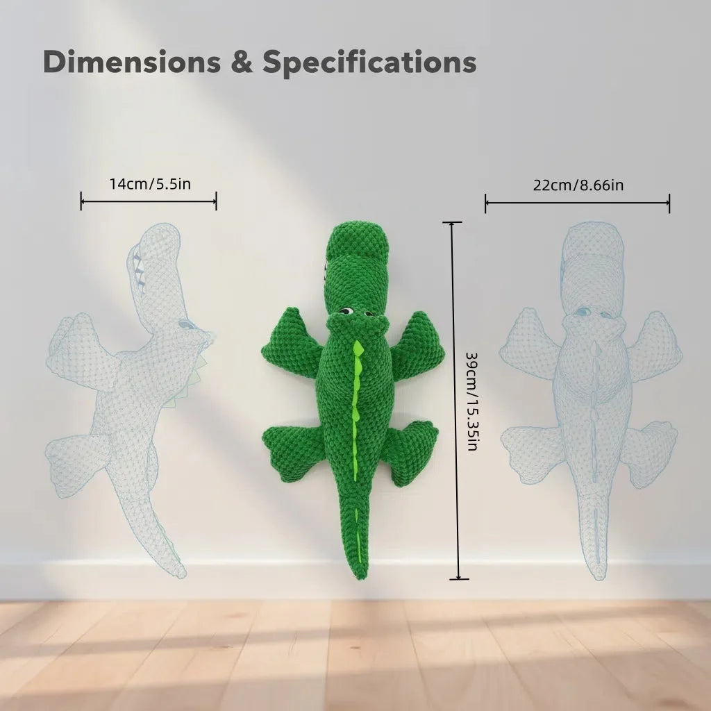 Large Crocodile Dog Toys Resistant Indestructible Plush Big Sound Dog Toy With Squeaker Small Raw Dogs Chew Puppy Pet Supplies